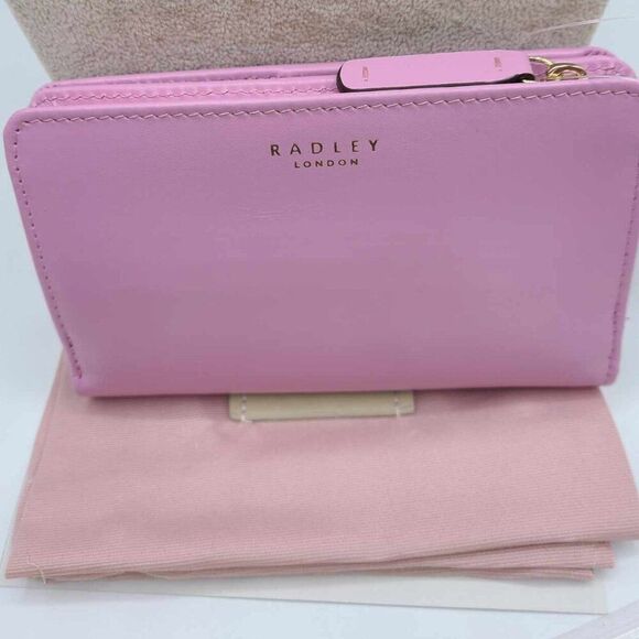 Radley London Leather Light Pink Heritage Dog Medium Bi Fold Wallet NWT! - Picture 7 of 7